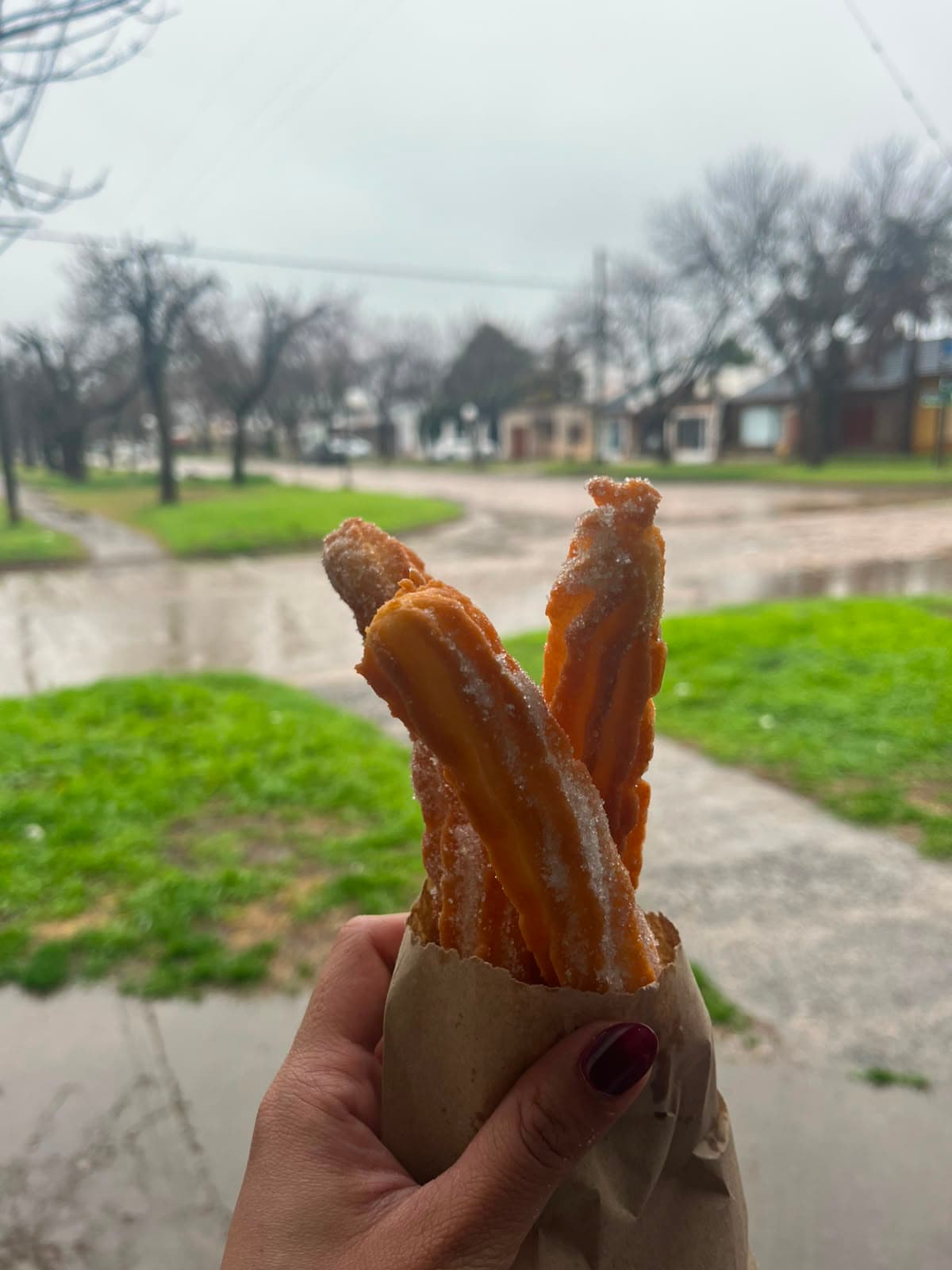 Churros recién hechos