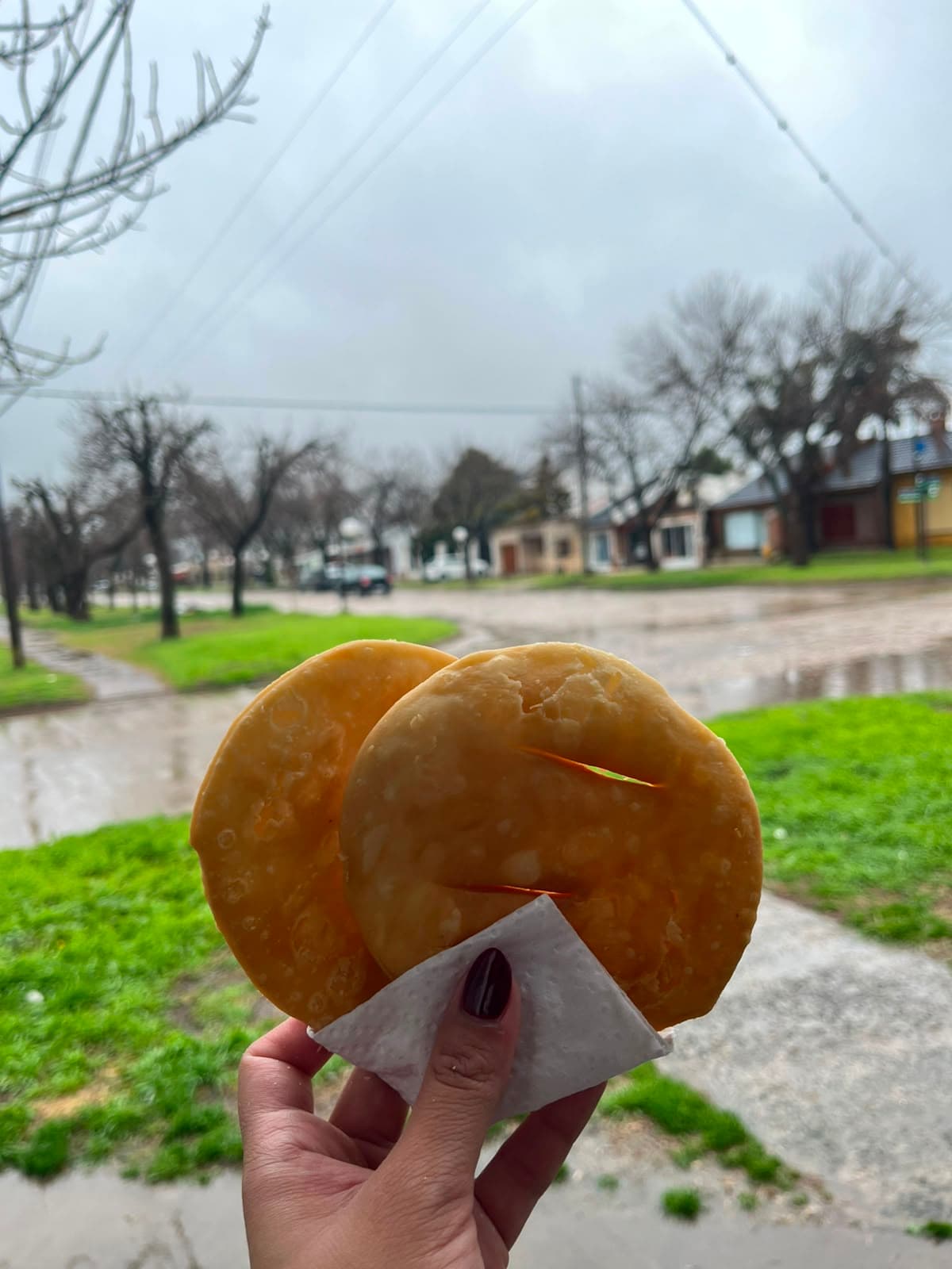 Tortas fritas de día de lluvia